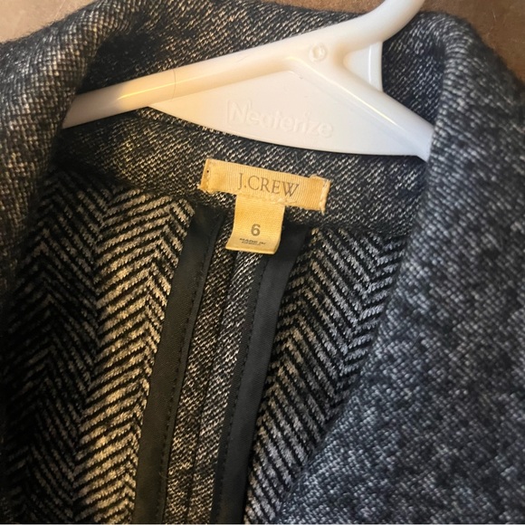 j.crew • gray tweed double breasted blazer - Picture 15 of 17